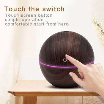 

Top Sale New Ball 130Ml Air Humidifier Electric Aroma Diffuser Aromatherapy Essential Oil Cool Mist Maker 7 Color Light