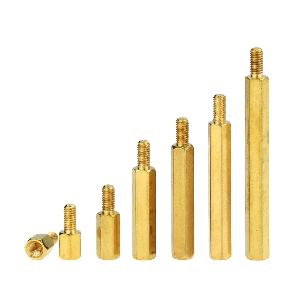 M2 M2.5 M3 M4 Brass Standoff Support Spacer Pillar for PCB Motherboard COM Port 