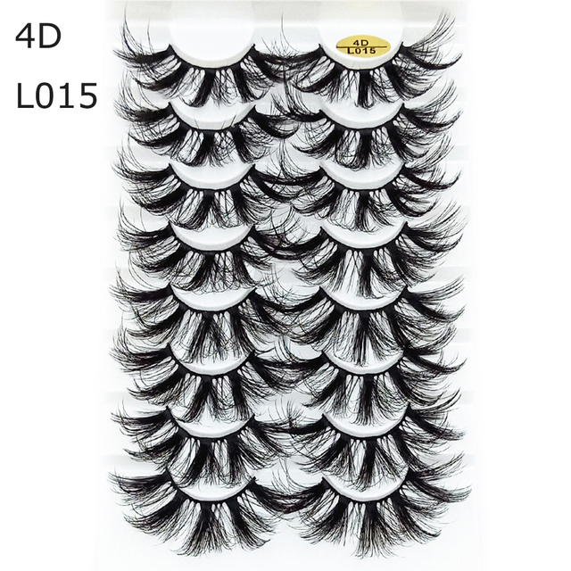 8 Pairs 3D Mink False Eyelashes Natural Wispy Fluffy Dramatic Volume Fake Lashes Extension Handmade Cruelty-free Eyelash