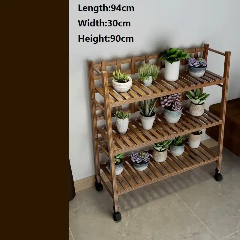 Плантенстандарт деревянные полки для дерева Suporte Flores Estanteria Escalera Dekoration уличная Цветочная полка стойка завод Стенд - Цвет: MODEL J