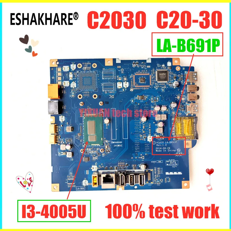 Материнская плата для ноутбука eshachare Lenovo C20-30 C2030 материнская AIA10 LA-B691P системная