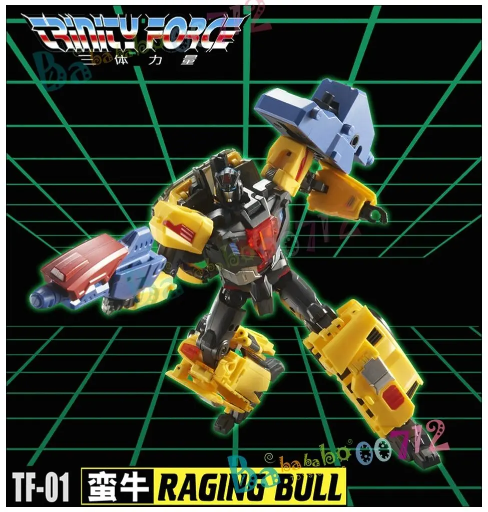 

Transformation Toy TFC TF-01 RagingBull Trinity Force Action Figure New IN BOX