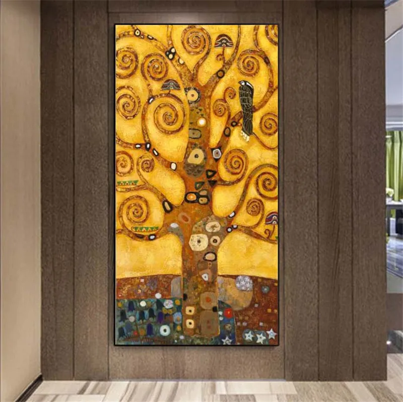 

Gustav Klimt Tree Of Life Canvas Art Paitnings Classical Famous Painting Reproductions Gustav Klimt Wall Picture For Living Room