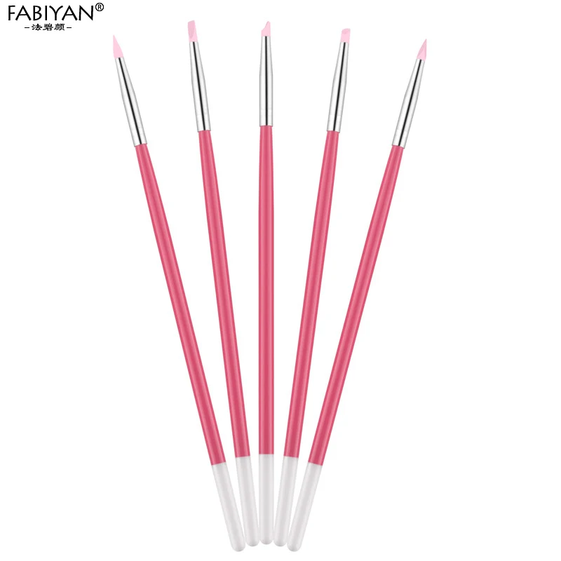 5 шт./компл. силиконовая кисть для дизайна ногтей резьба по дереву|nail art brushes tool|nail