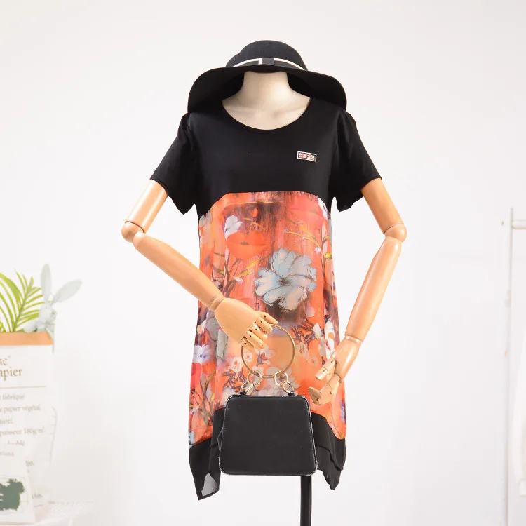 

Stock Women's Dress Processing Summer Korean-style Elegant Girl'S Versatile Slim Fit Slimming Dress 5.11