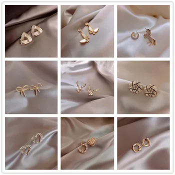 

30 Pairs/lot fashion classical women earrings wholesale small size earring jewelry lot 201031-74