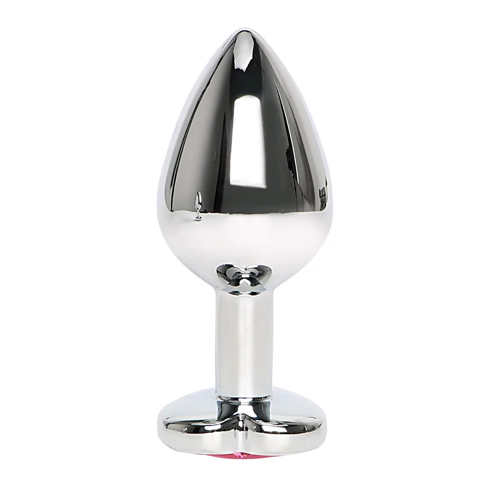 Plug anale in cristallo a forma di cuore giocattolo erotico_voghion.com