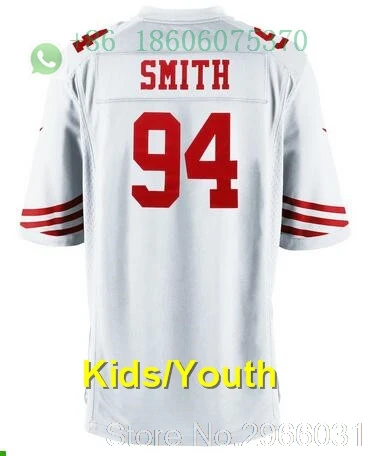 for kids youth San Francisco A+ качественная Детская Молодежная Джерси 16 Joe Монтана Carlos Hyde NaVorro Bowman Jimmy Garoppolo Джерси - Цвет: for kids youth