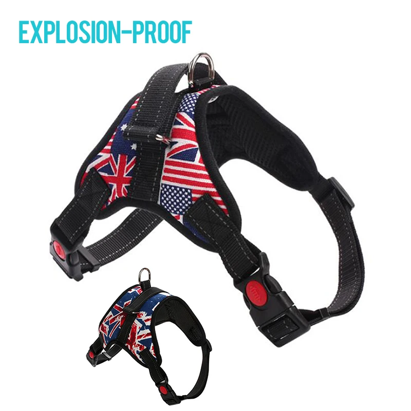 

Harness Collar Running for husky Rreflective Vest Dogs Harness Collars For Large Dogs Outdoor Explosion-Proof Pet Dog Supplies