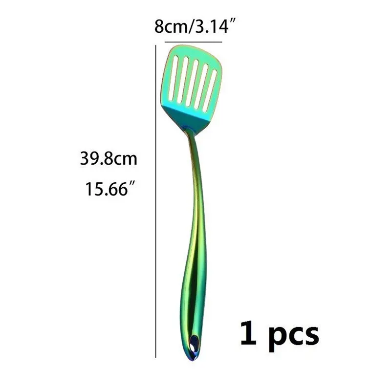 Fried shovel Горячие кухонные инструменты для приготовления инструменты набор рождественской кухонной утвари ресторанная кухонная посуда набор посуды суповый ковшовый дуршлаг ложка - Color: Fried shovel
