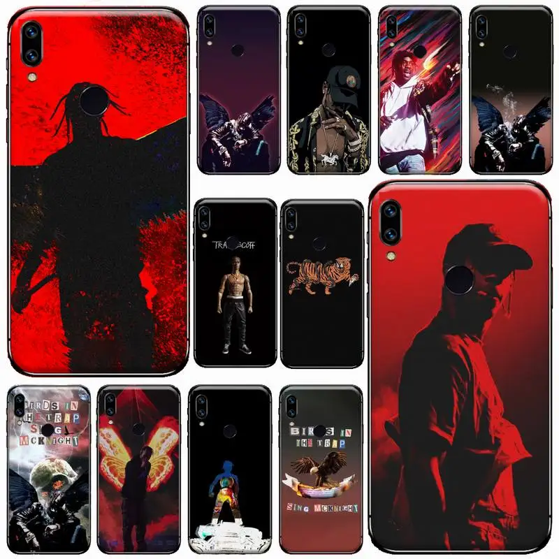

TRAVIS SCOTT American rapper Phone Case For Xiaomi Redmi 4x 5 plus 6A 7 7A 8 mi8 8lite 9 note 4 5 7 8 pro