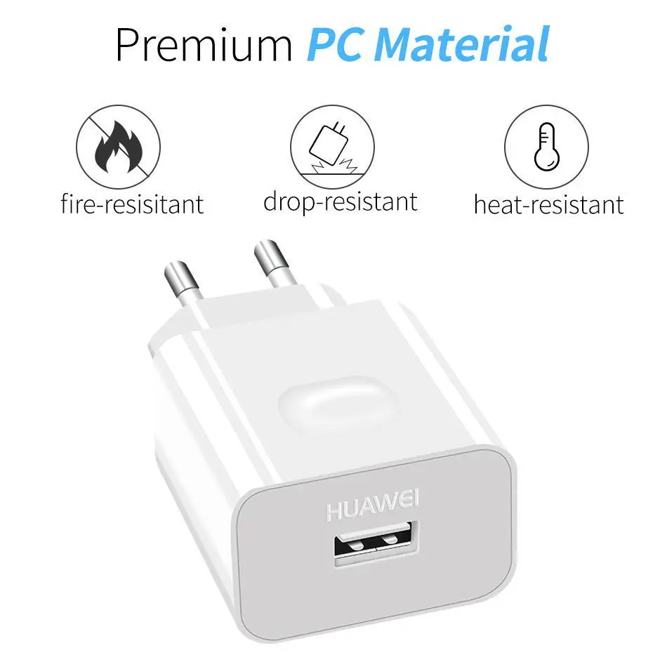 详情7Huawei Genuine Fast Charger 9V 2A QC 2.0 Quick Charge EU Adapter USB C Cable For Mate20lite p9plus honor v9 note8 nove2plus 2 3e