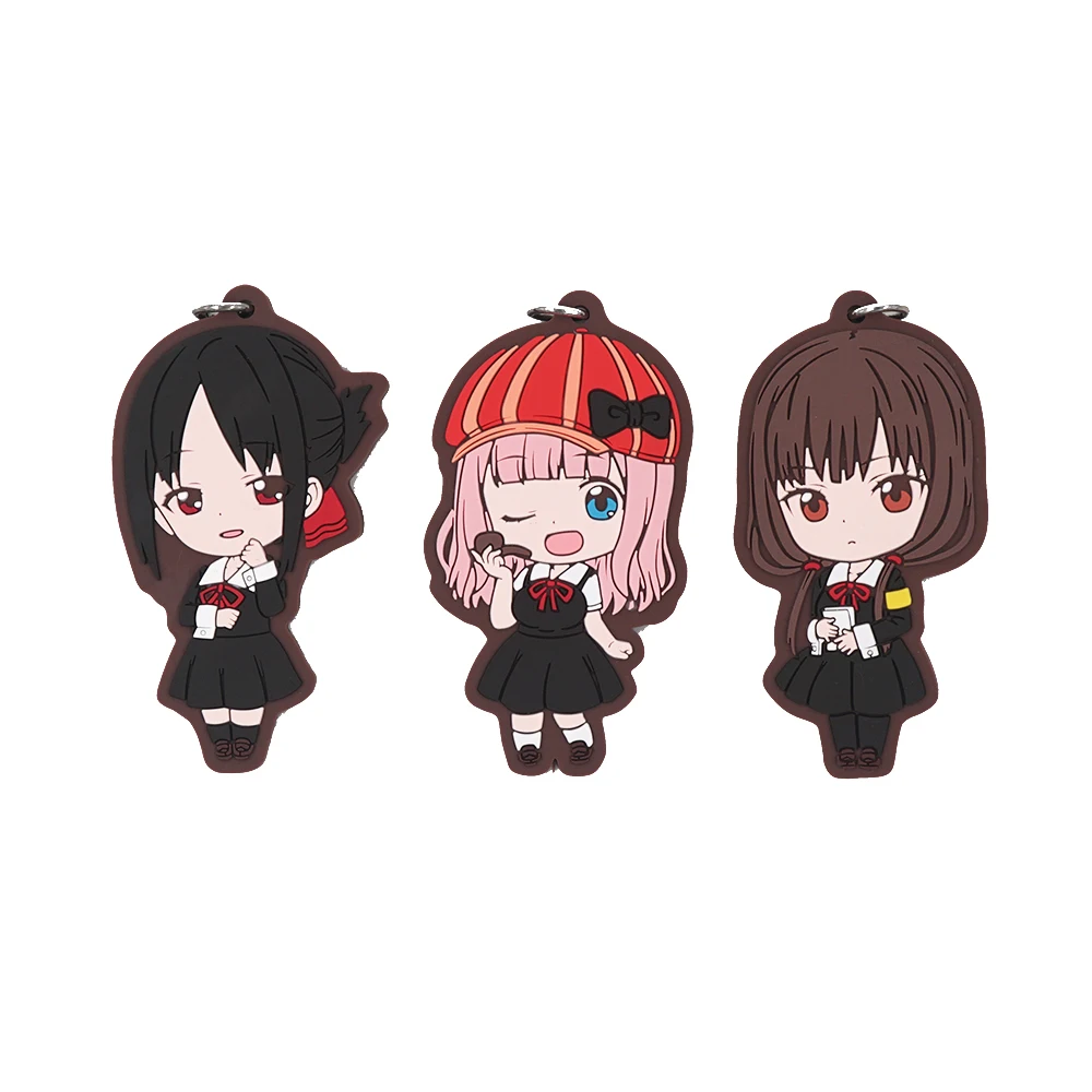 Kaguya-sama: Love Is War Anime Shinomiya Kaguya Fujiwara Chika Iino Miko резиновый брелок | Украшения и аксессуары