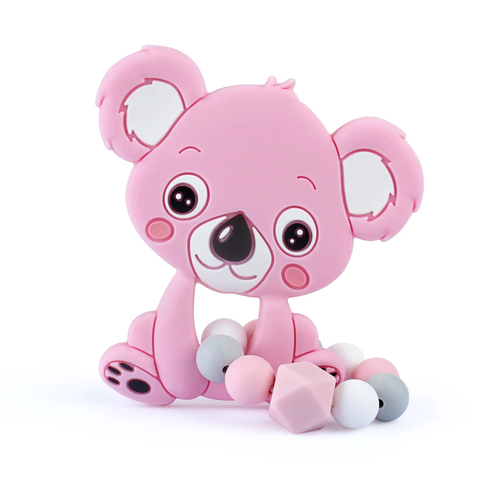 Silicone Bracelet A Keep&Grow, коала, силиконовые бусины, без бисфенола, грызуны, Детские Силиконовые Прорезыватели, сделай сам, прорезыватели, ожерелье, подвеска, детский силиконовый браслет - Цвет: Silicone Bracelet A