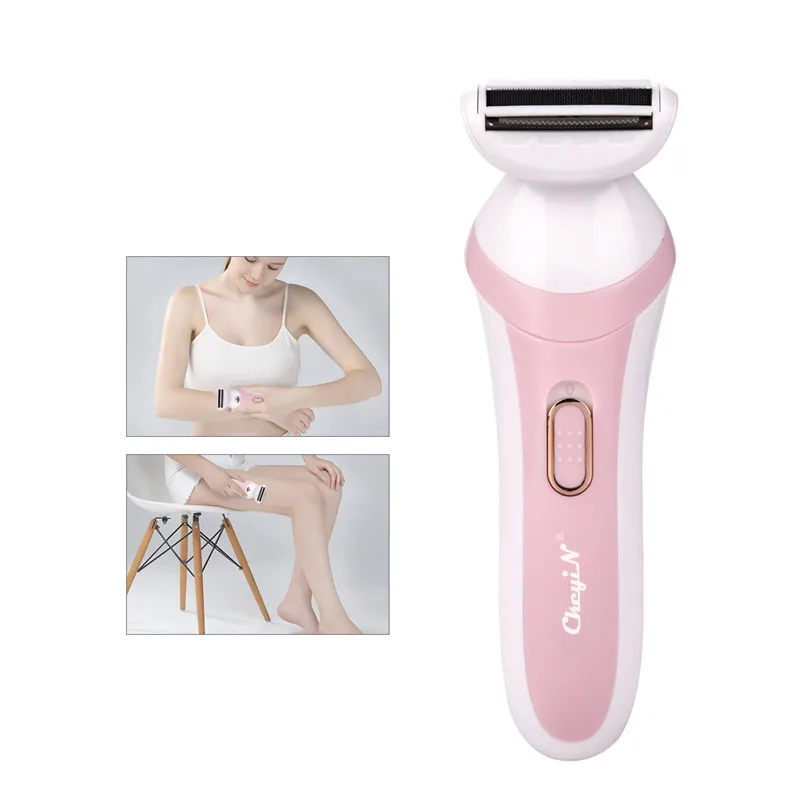 Женский эпилятор с питанием от аккумулятора, электрический аппарат для удаления волос, для бритья, бикини, для депиляции ног, для депиляции тела, Женская бритва