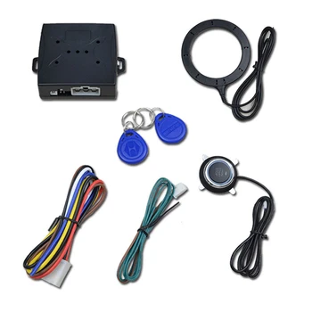 

car alarm system car alarm system button start stop Car engine push start button Keyless entry start stop anti-theft system