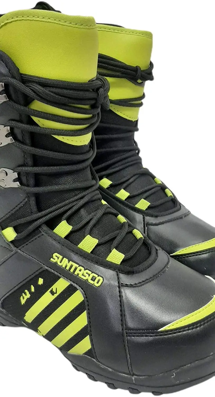 Botas SUNTASCO para Snowboarding Amarillo Fluor y negro Talla 43|Botas y de surf sobre nieve| - AliExpress