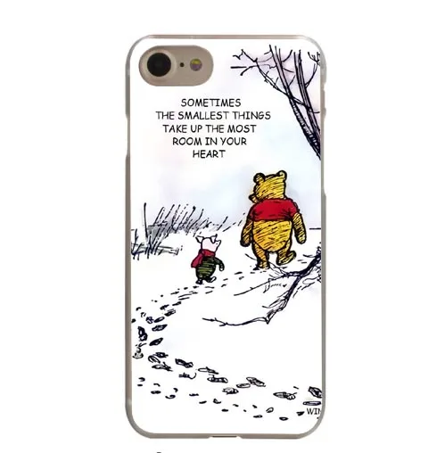 Розовый The Winnie Pooh Cartoon Naughty Lovely Eeyore PC Mobile Phone Cases For iPhone 5 5S SE 6 6SPlus 7 XR XS Max 8 8Plus X 10 Cover - Цвет: Розовый