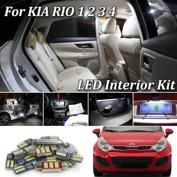 

100% White Canbus Error Free LED interior lamp light UpgradeKit for KIA Rio 1 2 3 4 DC JB UB YB (2001-2020) + Tool