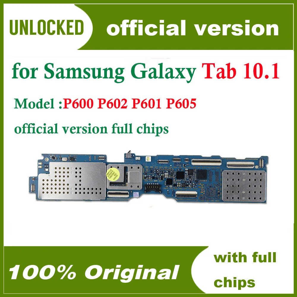 Б/у оригинальная материнская плата для Samsung Galaxy Note 10 1 P600 P601 P605 Замена материнской