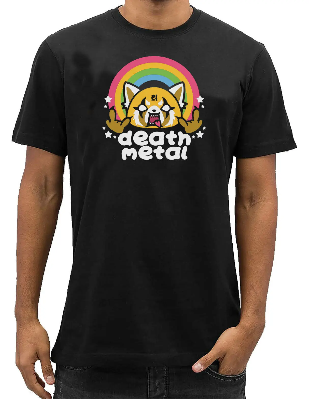 

Death Metal Aggretsuko Homme T-Shirt Humour