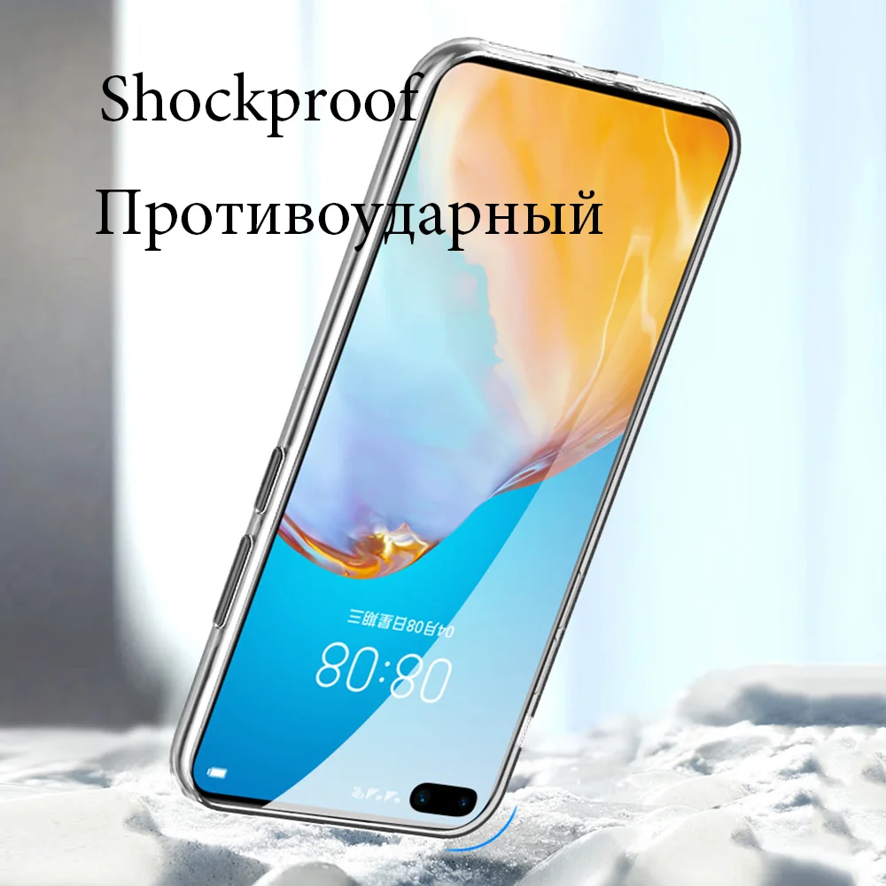 Transparent Silicone Protective Phone Case - Slim, Soft Shell Back Cover