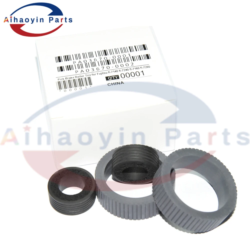 

1SET PA03670-0001 PA03670-0002 Consumable Kit Pick Roller Brake Roller Pickup Roller for Fujitsu fi-7160 fi-7260 fi-7180 fi-7280