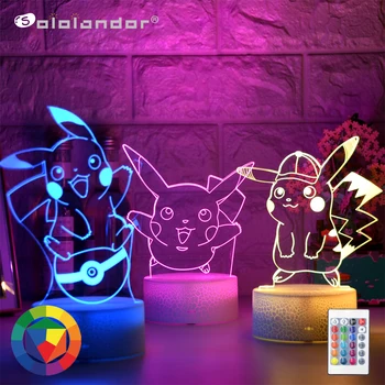 

Crack base Anime combination 3d Night Lamp Hologram Illusion Color Changing Nightlamp for Home Decoration Unique Gift for Baby