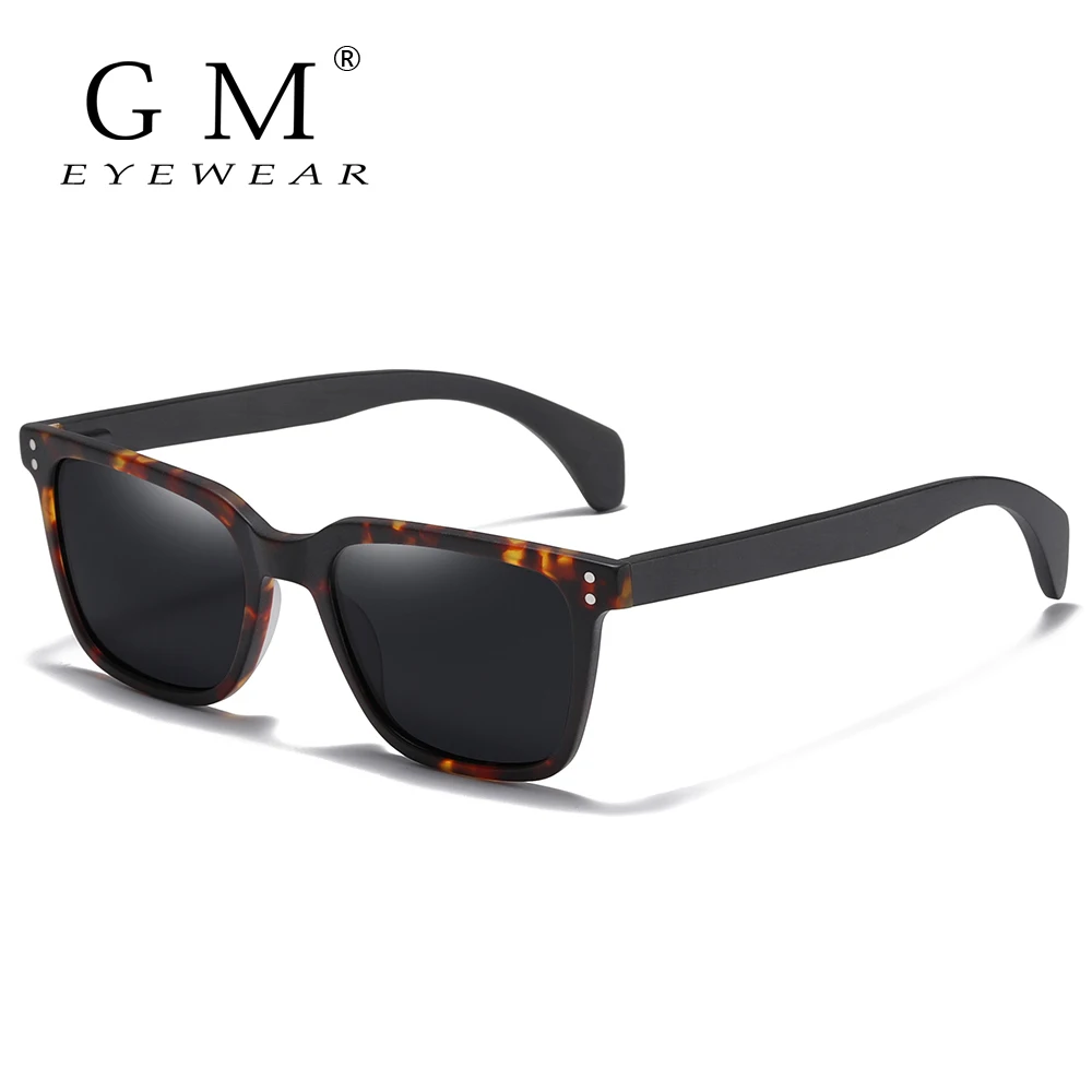 

GM Natural Wooden Temples Sunglasses Fashion Acetate Frame Sun Glasses For Men Vintage Women Coating Eyewear UV400 S7020
