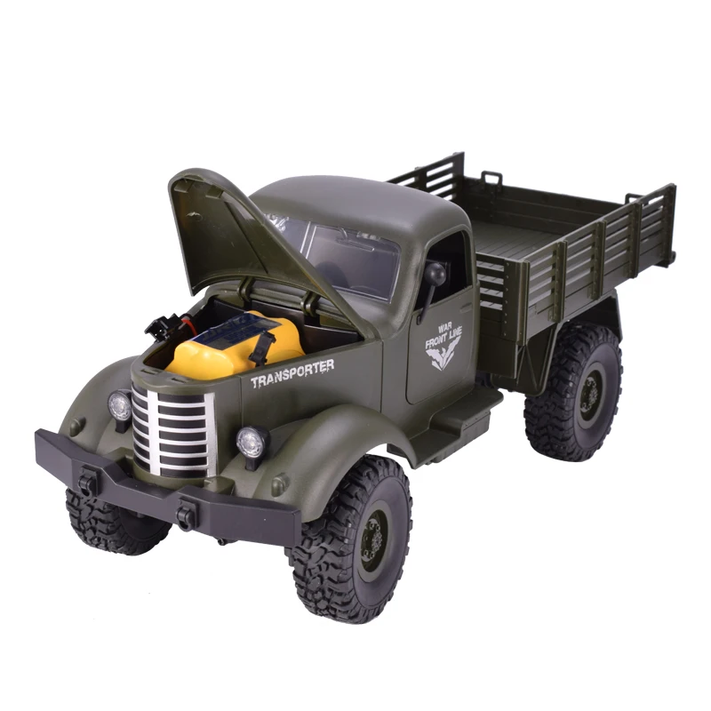 JJRC Q61 1:16 RC машина 2,4G пульт дистанционного управления 4 колеса гусеничный внедорожный военный Радиоуправляемый грузовик электрическая игрушка для детей