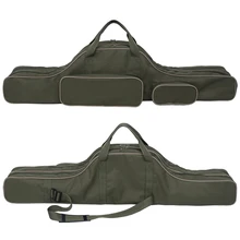 2 слоя рыболовной удочки Катушка Сумка рыболовная удочка снасти инструмент чехол для переноски дорожная сумка для хранения Органайзер рыболовная крышка сумка