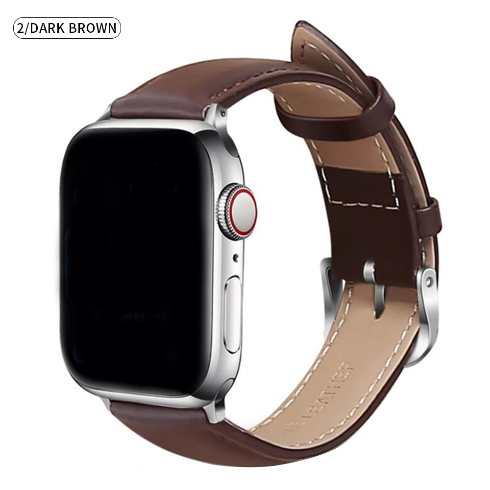 Кожаный ремешок для Apple watch 5 44 мм 40 мм iWatch ремешок серии 4 3 2 1 42 мм 38 мм кожаный браслет аксессуары для часов