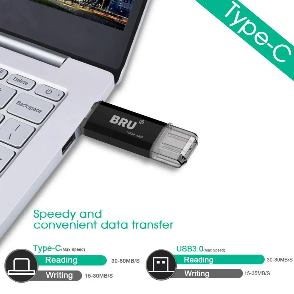 BRU OTG Usb 3 0 Flash Drive Pen Drive Type c High Speed Flash Drive Usb 3