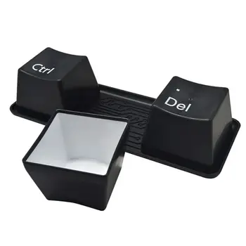 

3Pcs/Set Novelty Creative Simple Keyboard Ctrl Alt Del Type Tea Coffee Mug Cup Container