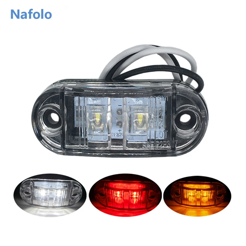 

12V 24V LED Side Marker Lights Car External Lamp Warning Tail Lamp Auto Trailer Truck Signal Light 24V