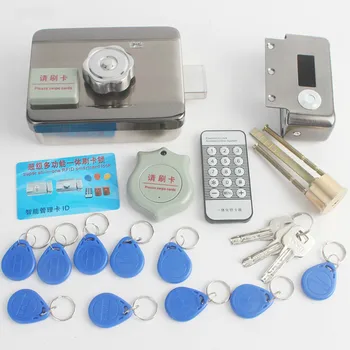 

12V RFID Electronic lock RFID Door lock Mechanical key ID tag Phone remote control ewelink video intercom Home Gate locks