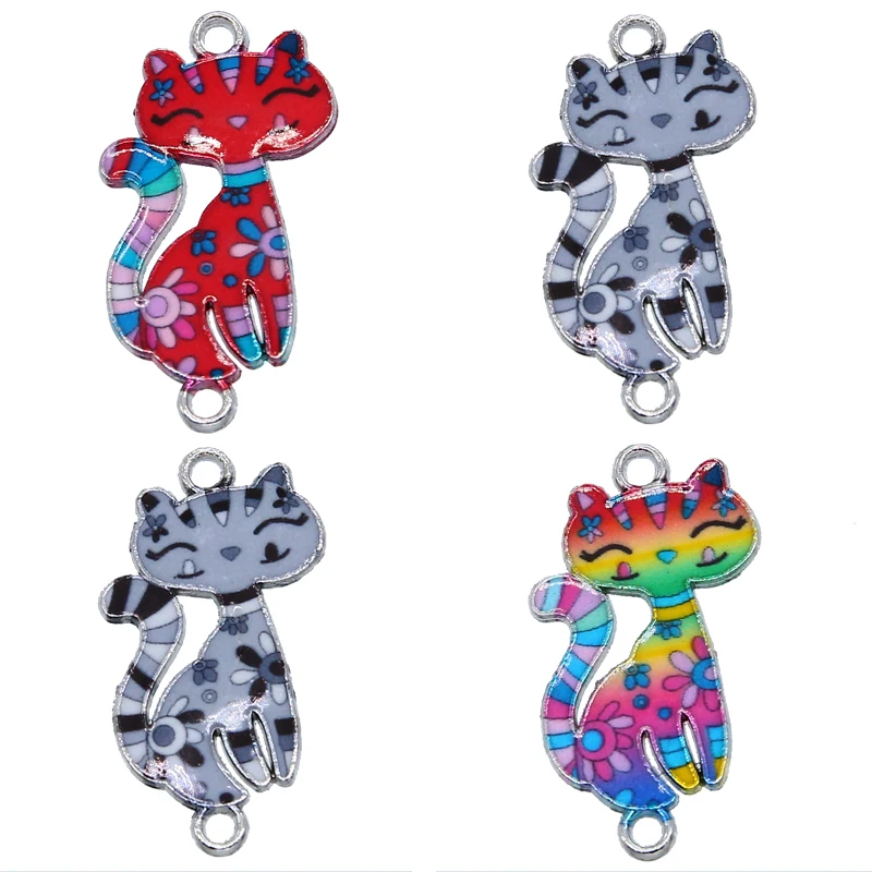 5 шт. браслеты коннекторы с эмалью для самостоятельного изготовления ожерелий