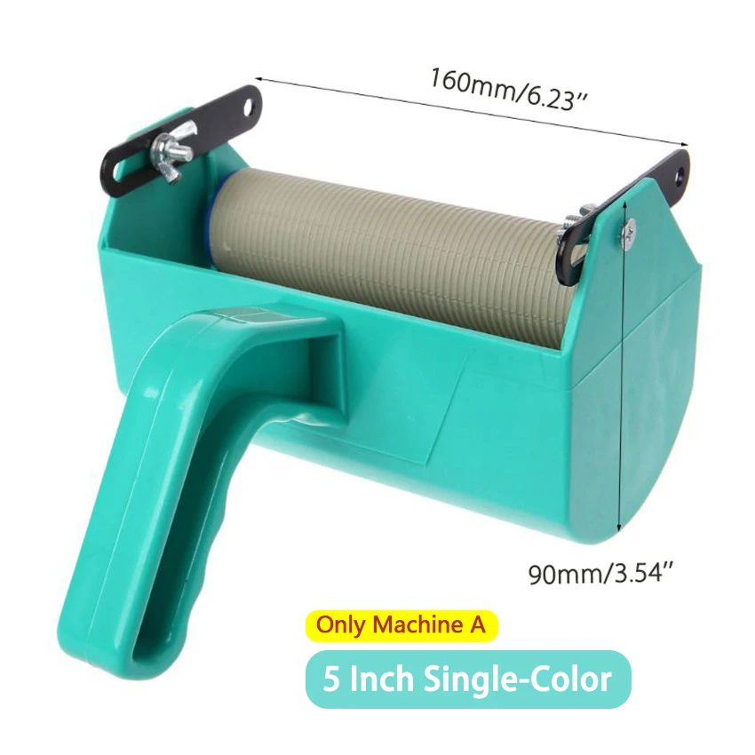 Roller And Patterned Paint Machine Wall Tools 5" Rubber Roller Brush Tool Set 3D Pattern Wallpaper Room Decor Painting Machine chinese brush Paint Tools