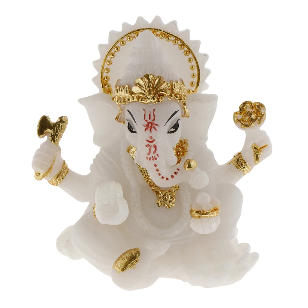 Resin Buddha Head Furnishing Pieces Buddhist Statue Figurine, Buddha Head/Elephant Model Abstract Carving Statue for Home Shop