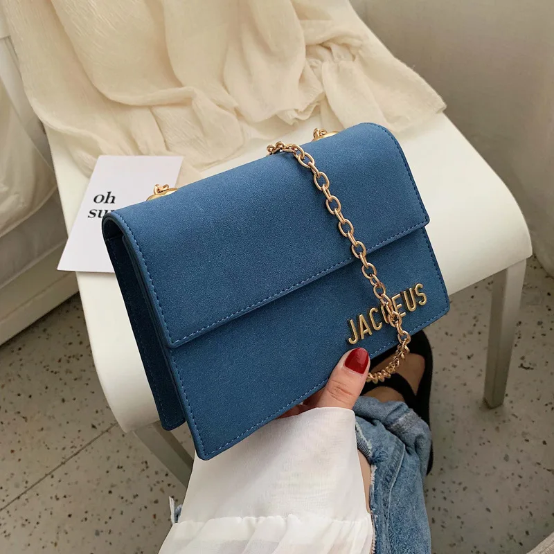 

CHIC Bag Women's 2019 New Style Korean-style Chain Textured Square Sling Bag Versitile Fashion Western Style Messenger Bag