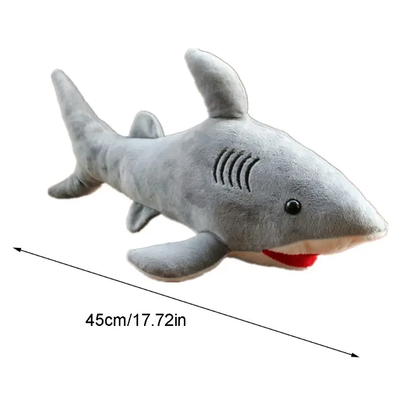 Colorful Glow Soft Plush Shark Can Record Stuffed Animal Pillow Children Gift