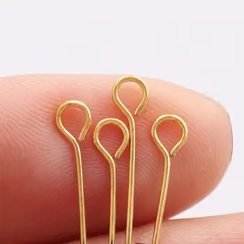 

Sanying M549 18k gold-plated nickel-free needles diy jewelry making accessories for jewelry making accessories discovery 20g/lot
