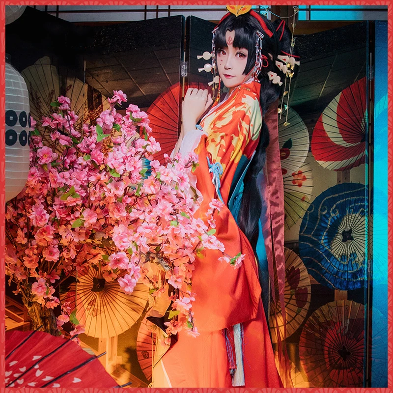 Косплей Костюм для Хэллоуина из игры Onmyoji Shiranui DianZang Skin diebush aohua роскошное