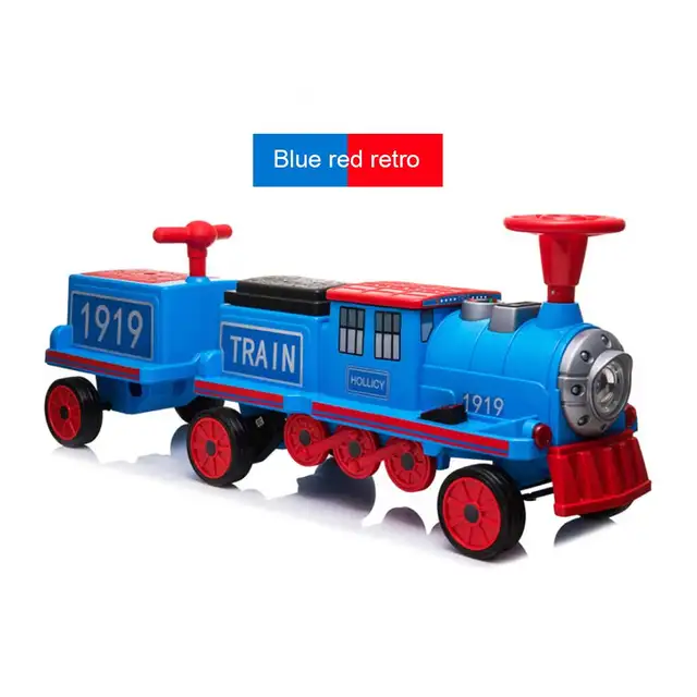 Electric Train Toy Car Railway and Tracks Steam Locomotive Engine Diecast Educational Game Boys Toys for Children Kid Gift 2