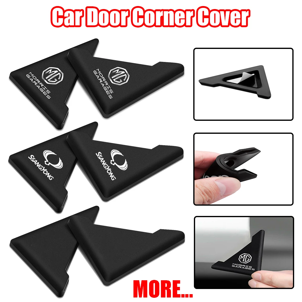 2PCS Silicone Car Door Corner Cover Bumper Crash Scratch Protector for Chevrolet JEEP Lincoln Suzuki Dodge Lada MG SAAB Honda VW