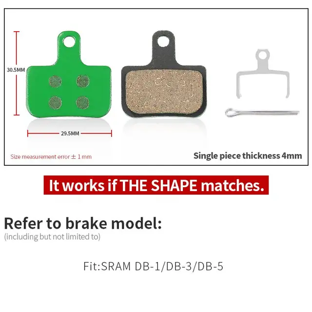 1 Pair Ceramic MTB Bicycle Disc Brake Pads For SHIMANO SRAM AVID HAYES MAGURA FORMULA HOPE Cycling Parts Bike Accessory 864