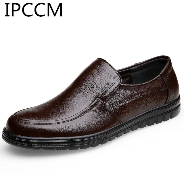

2019 Spring And Autumn Leather Casual Men's Soft And Comfortable Non-slip Wear-resistant Office Business Dress Men's Shoes