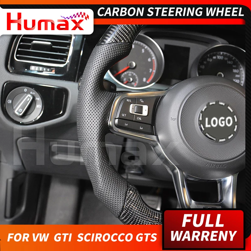 Для GT I Scirocco GTS углеродное волокно рулевое колесо Универсальная замена Углеродные аксессуары рулевое колесо авто тюнинг аксессуар