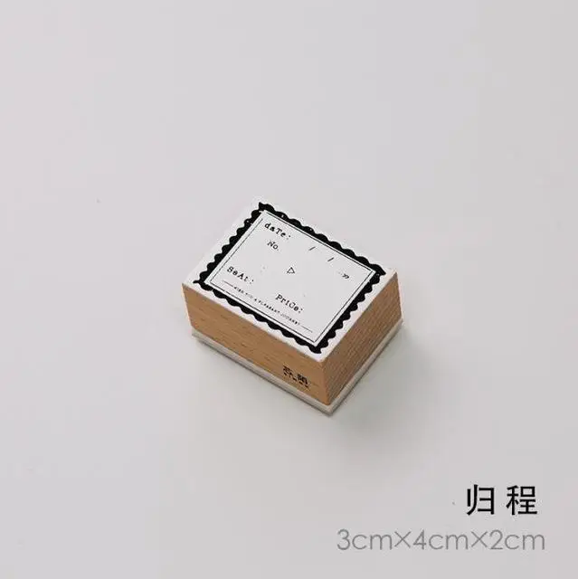 Винтажный Фильм книга погода запись путешествия письмо штамп DIY Деревянные и резиновые штампы для канцелярских принадлежностей Скрапбукинг Стандартный штамп - Цвет: 1