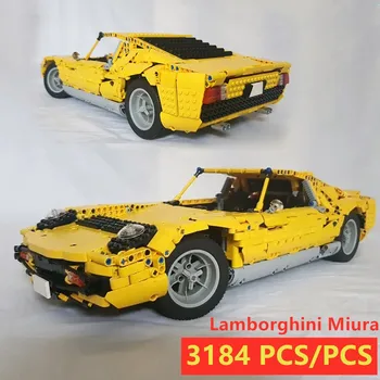 

MOC SERIES Lamborghini Miura Super Racing Car Fit LeGINGlys Technic MOC-24294 Model Kits Building Blocks Bricks Toy Kid Gift